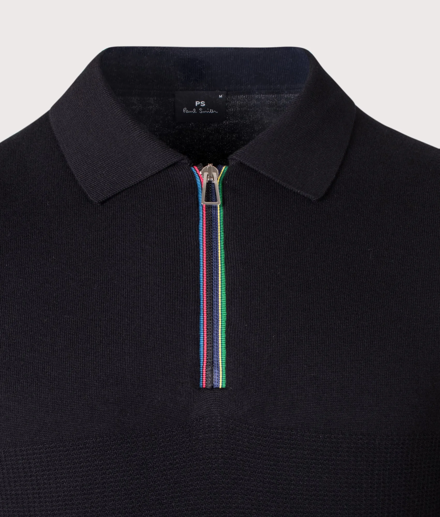 Regular Fit Knitted Quarter Zip Polo Shirt sold by EQVVS product image thumbnail 2