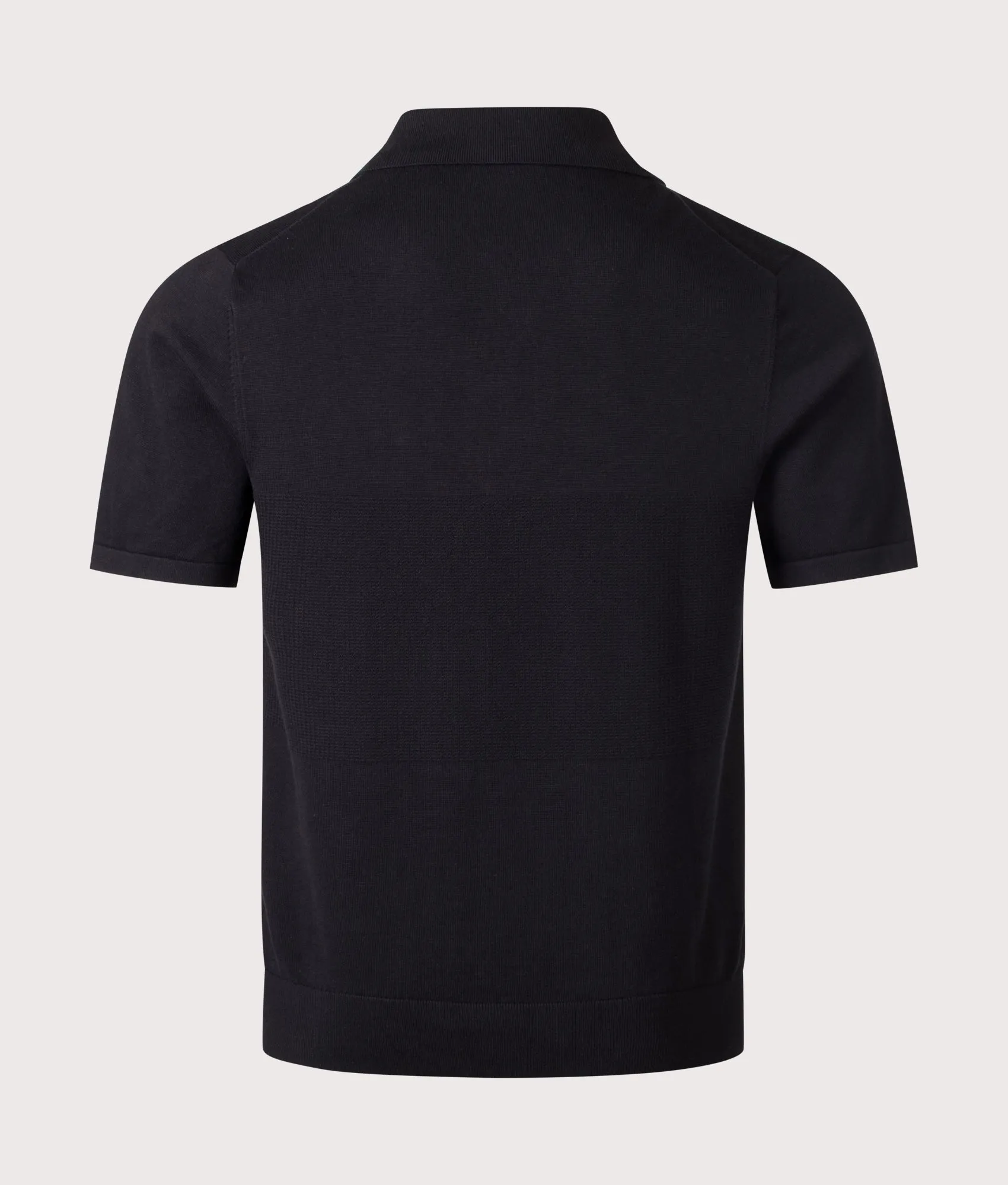 Regular Fit Knitted Quarter Zip Polo Shirt sold by EQVVS product image thumbnail 3