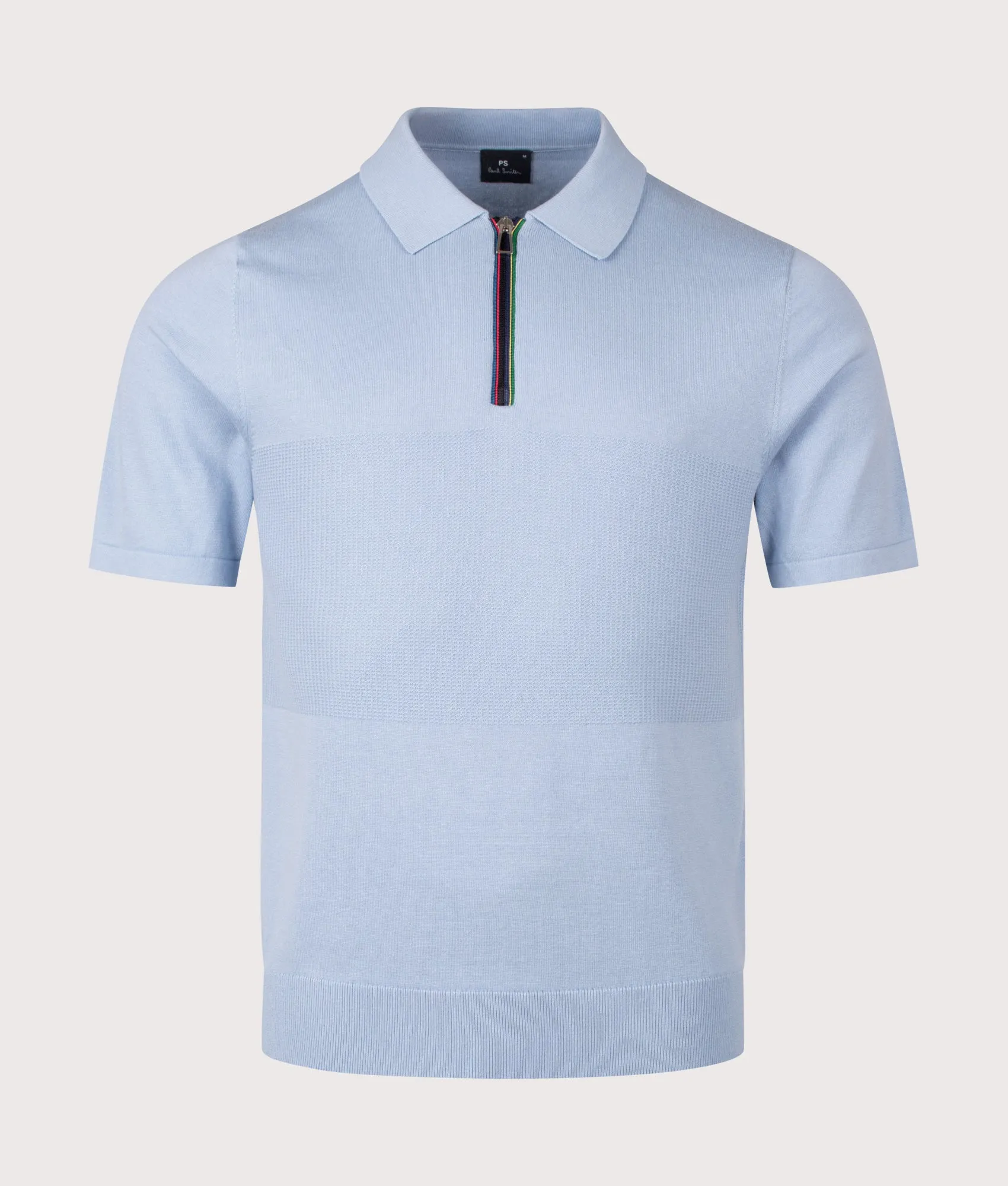 Regular Fit Knitted Quarter Zip Polo Shirt sold by EQVVS