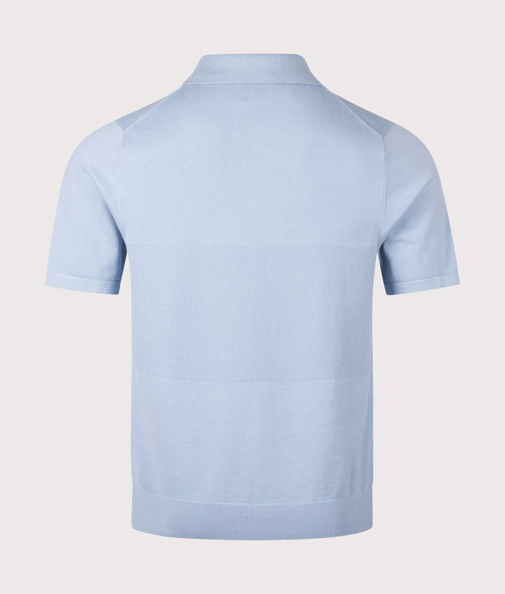 Regular Fit Knitted Quarter Zip Polo Shirt sold by EQVVS product image thumbnail 3