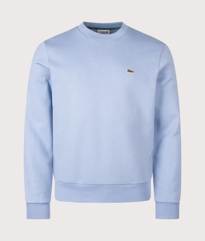 Regular Fit Brushed Cotton Sweatshirt made by Lacoste
