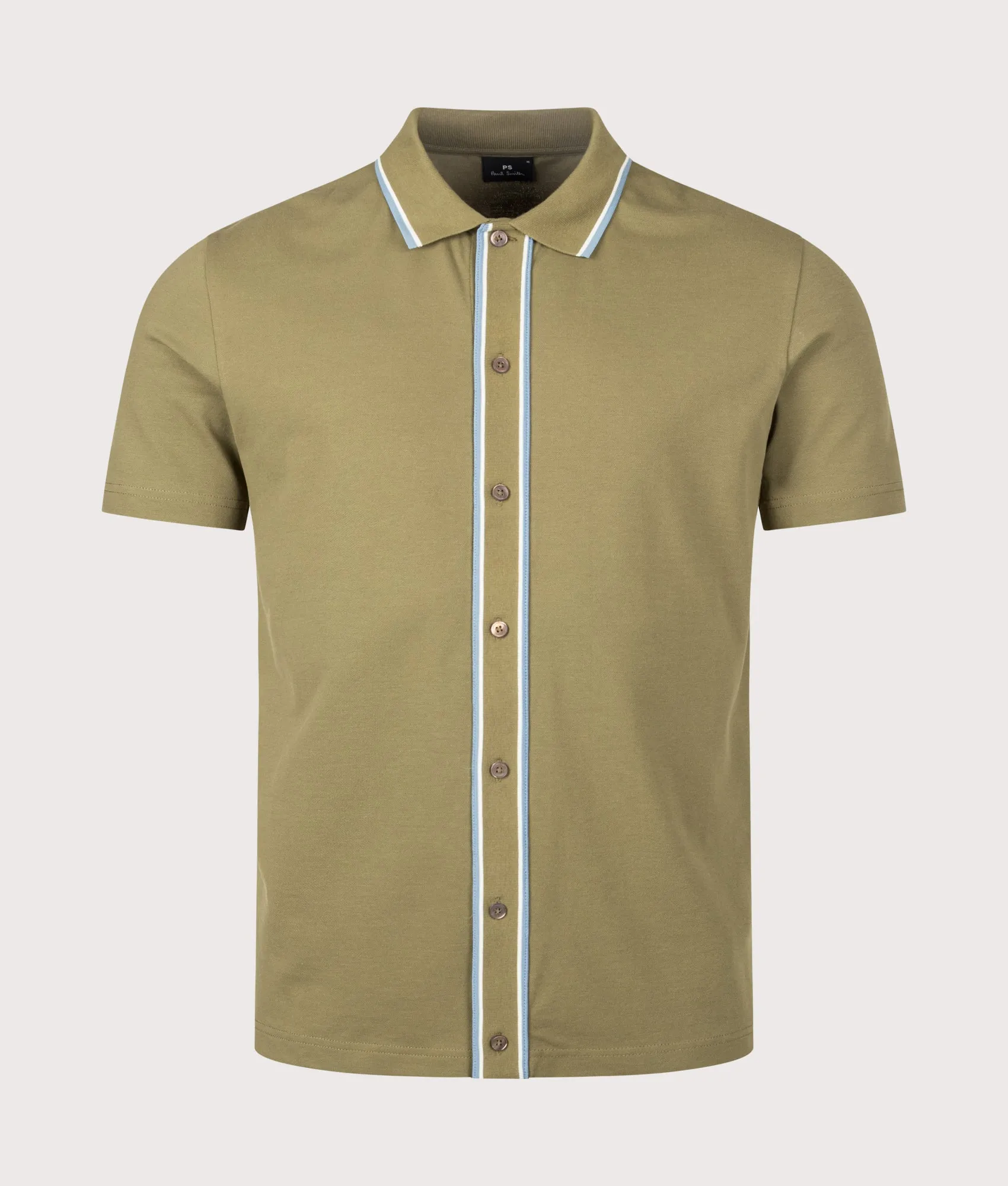 Regular Fit Button Through Polo Shirt sold by EQVVS