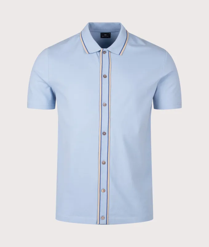 Regular Fit Button Through Polo Shirt made by Paul Smith