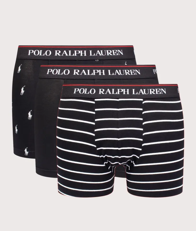 Three Pack of Classic Stretch Cotton Trunks made by Polo by Ralph Lauren