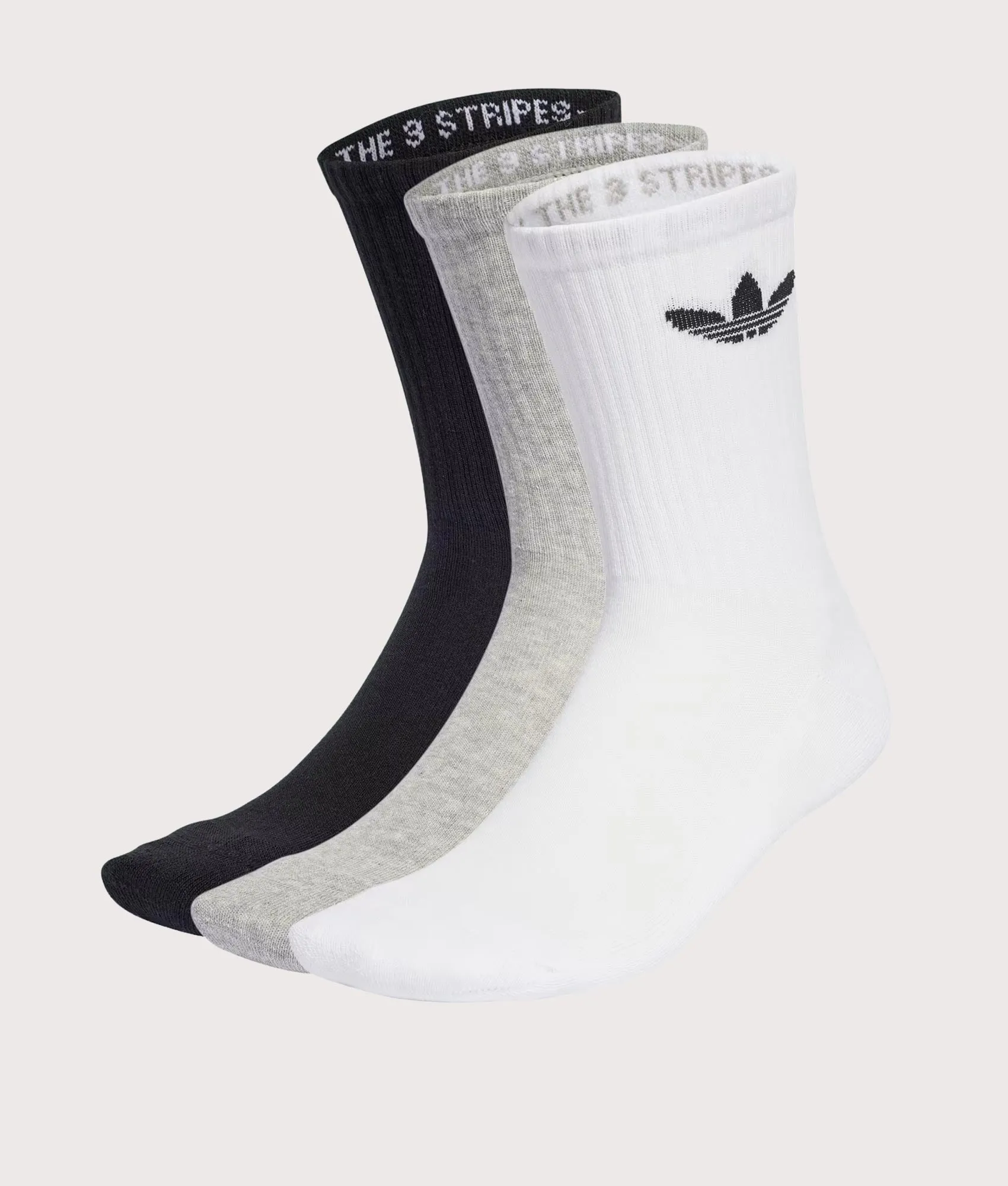 3 Pack Trefoil Cushion Crew Socks sold by EQVVS