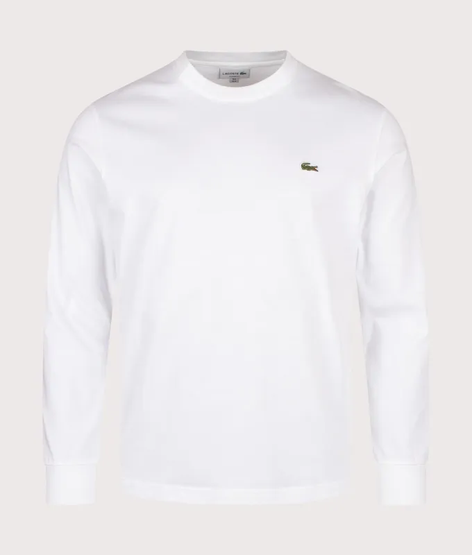 Classic Fit Long Sleeved Cotton T-Shirt made by Lacoste