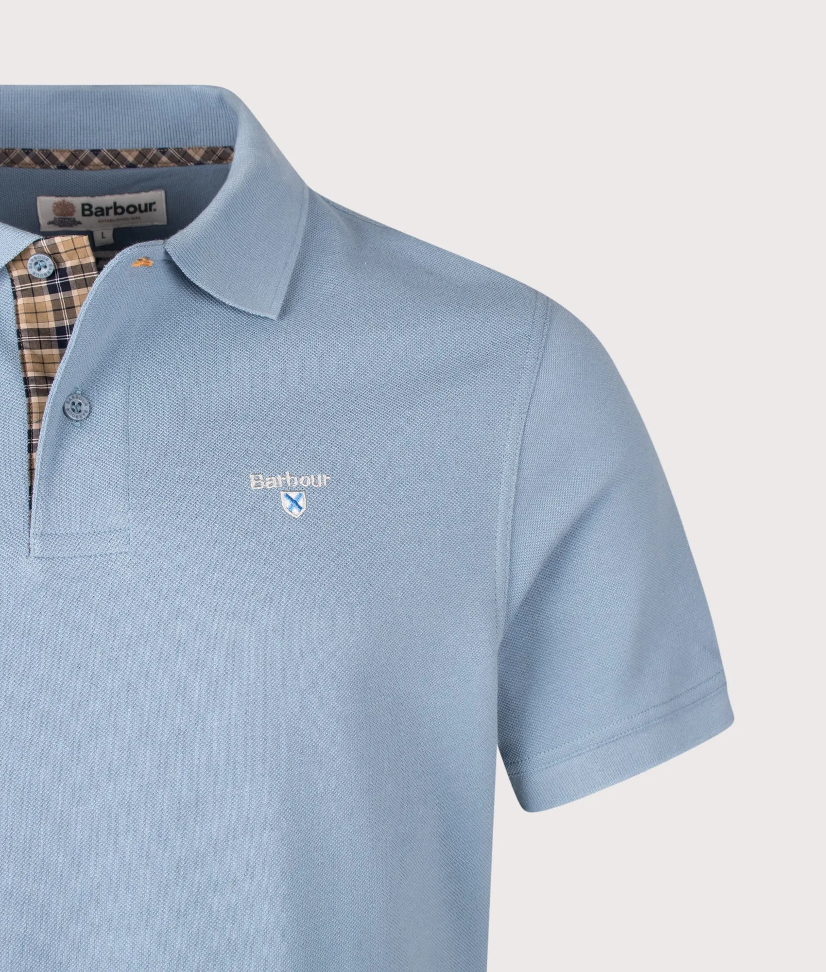 Tailored Fit Tartan Piqué Polo Shirt sold by EQVVS product image thumbnail 2