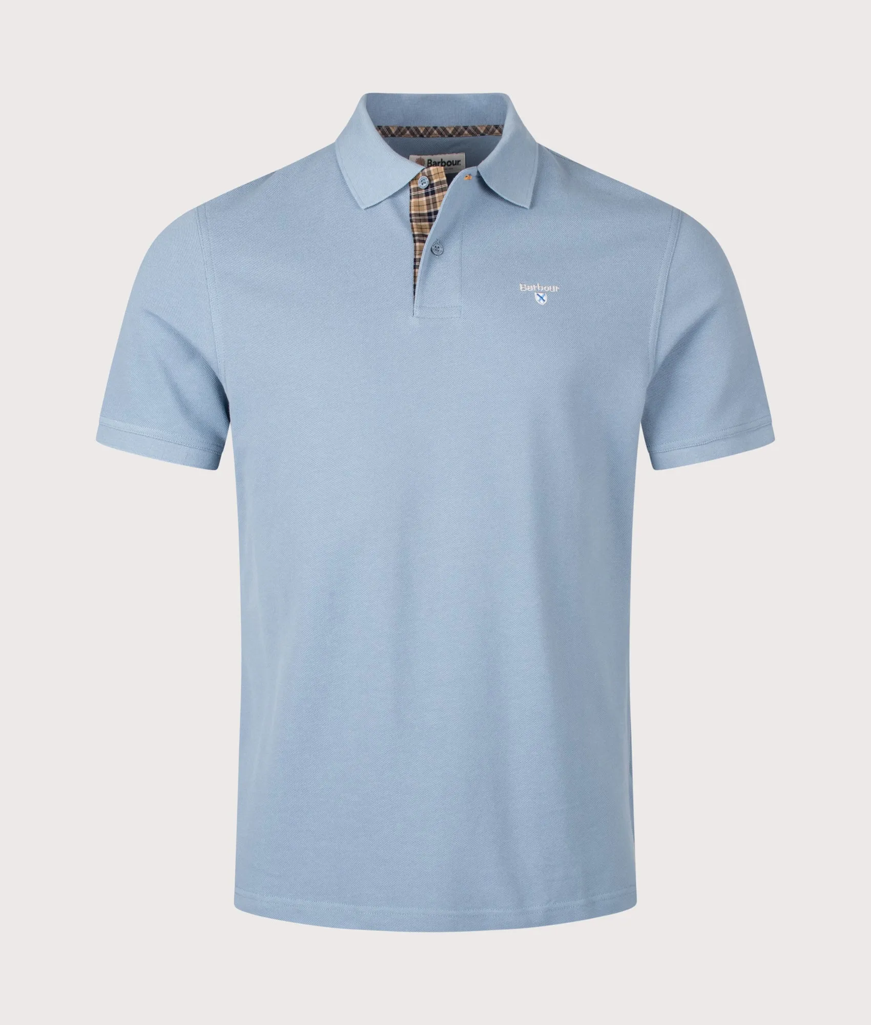 Tailored Fit Tartan Piqué Polo Shirt sold by EQVVS