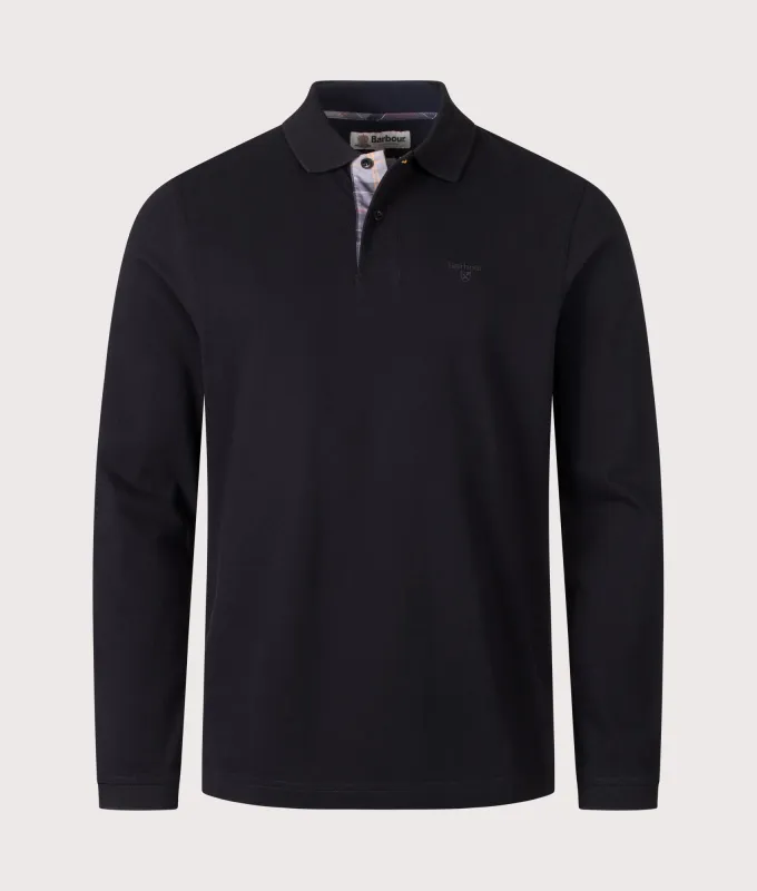 Regular Fit Essential Long Sleeve Tartan Piqué Polo Shirt made by EQVVS