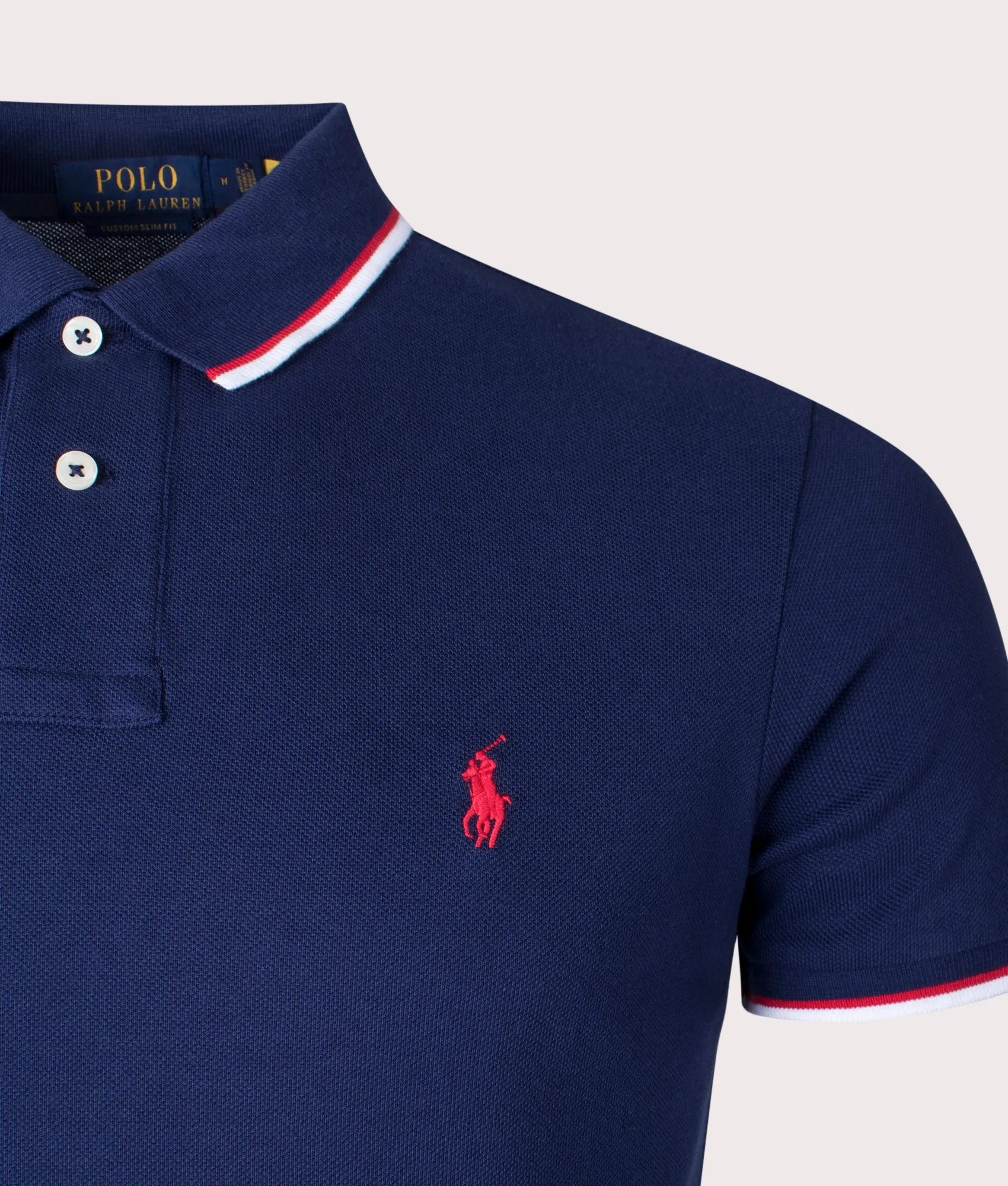 Custom Slim Fit Mesh Polo Shirt sold by EQVVS product image thumbnail 2