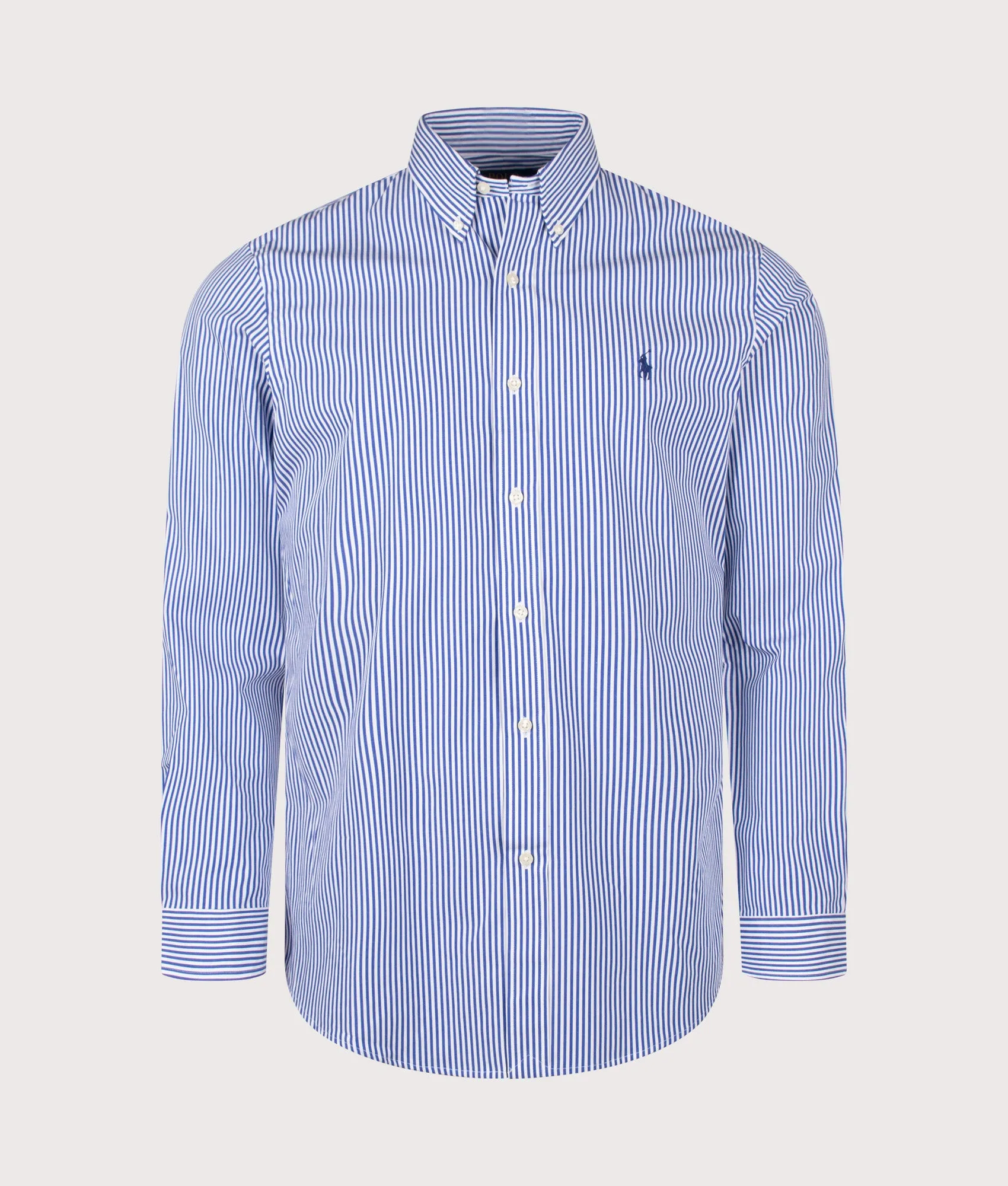 Custom Fit Striped Stretch Poplin Shirt sold by EQVVS
