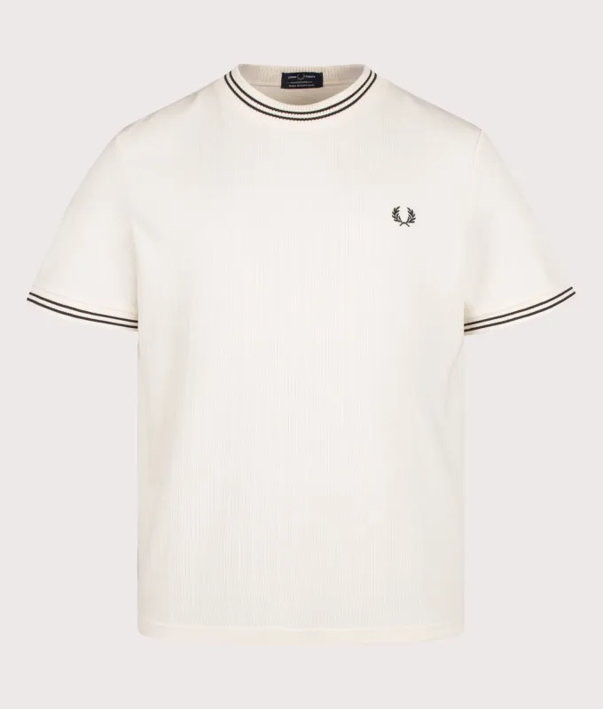 Regular Fit Ribbed Jersey T-Shirt made by Fred Perry