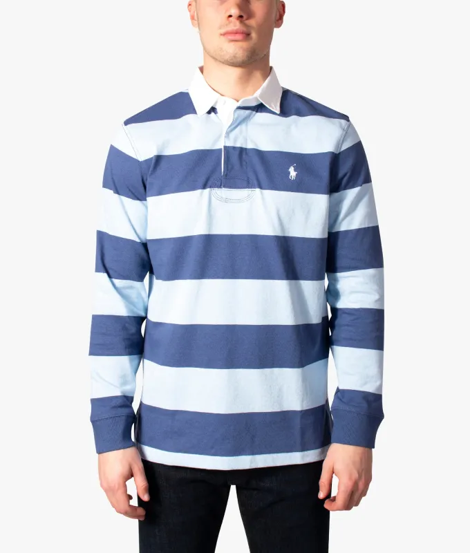 Classic Fit The Iconic Striped Rugby Shirt made by Polo by Ralph Lauren