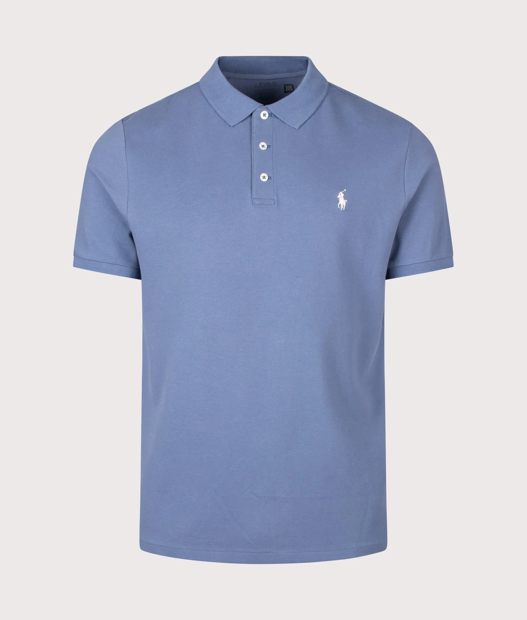Custom Slim Fit Stretch Mesh Polo Shirt sold by EQVVS