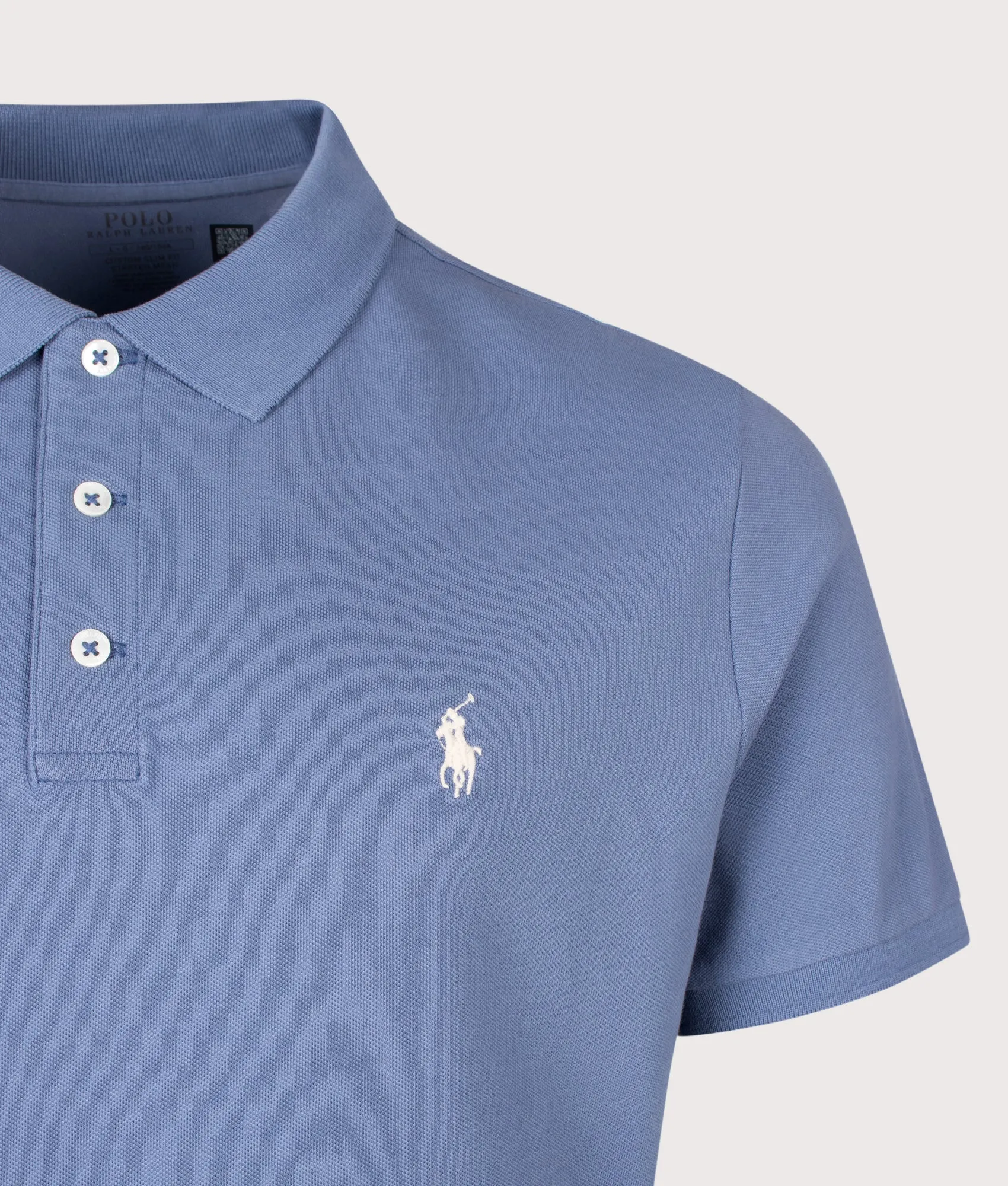 Custom Slim Fit Stretch Mesh Polo Shirt sold by EQVVS product image thumbnail 2