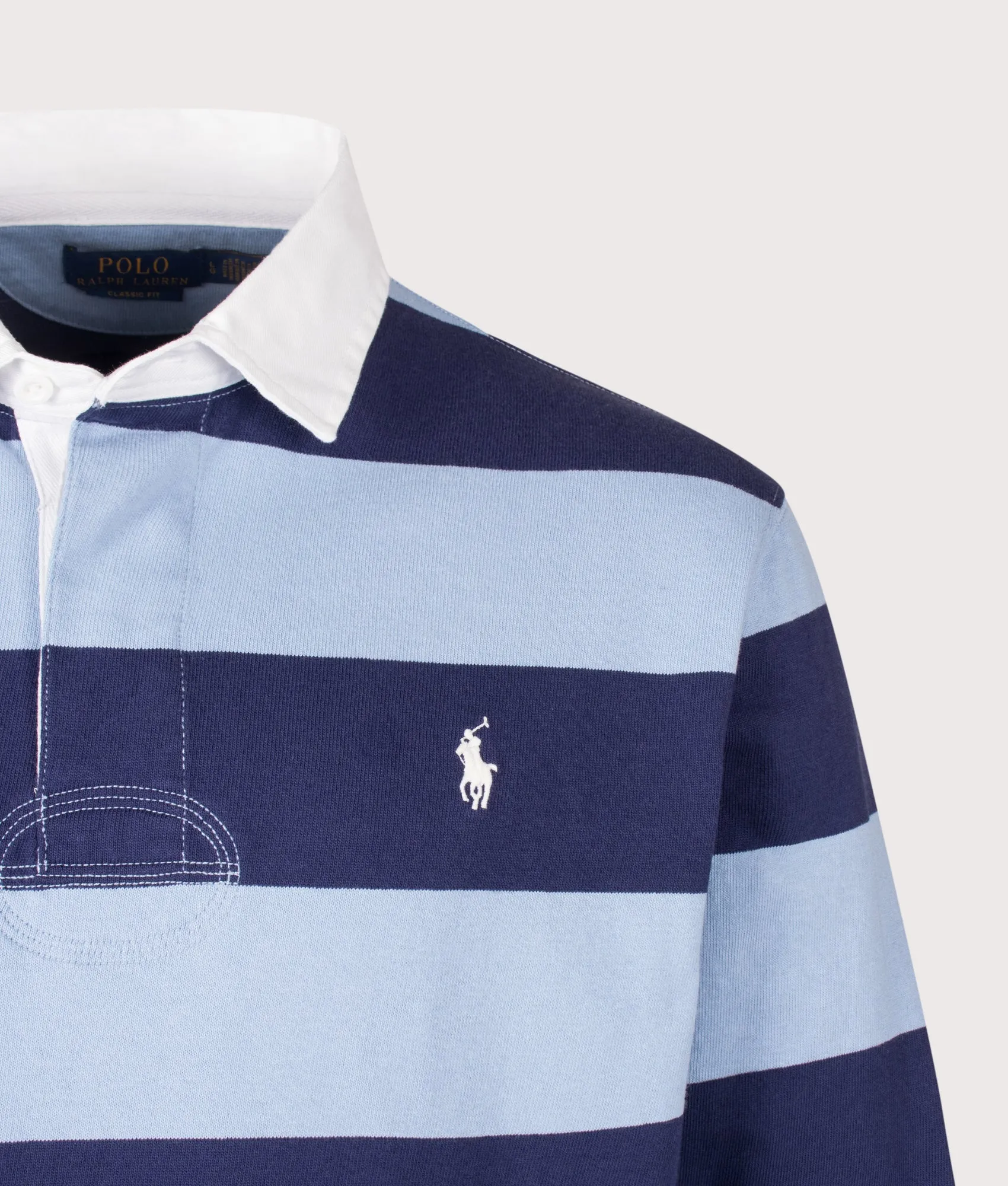Classic Fit The Iconic Striped Rugby Shirt sold by EQVVS product image thumbnail 2