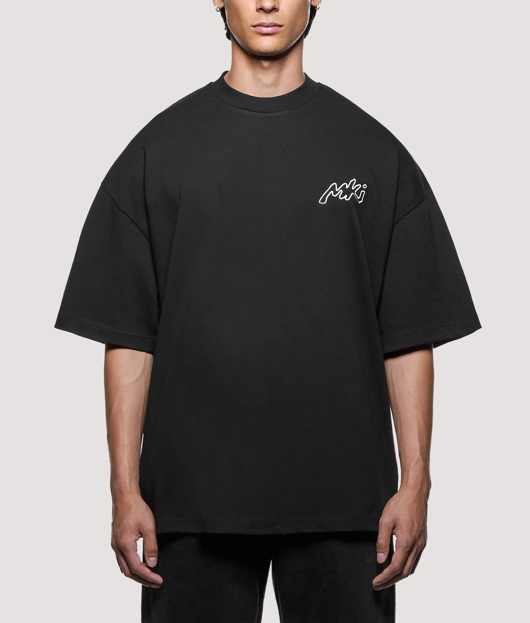 Oversized Box Fit Ink Line T-Shirt sold by EQVVS product image thumbnail 2