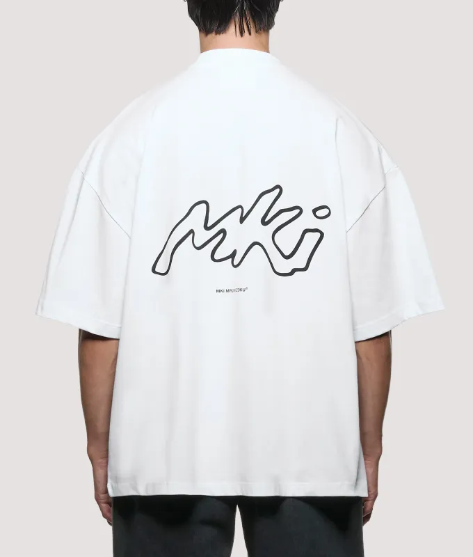 Oversized Box Fit Ink Line T-Shirt made by EQVVS