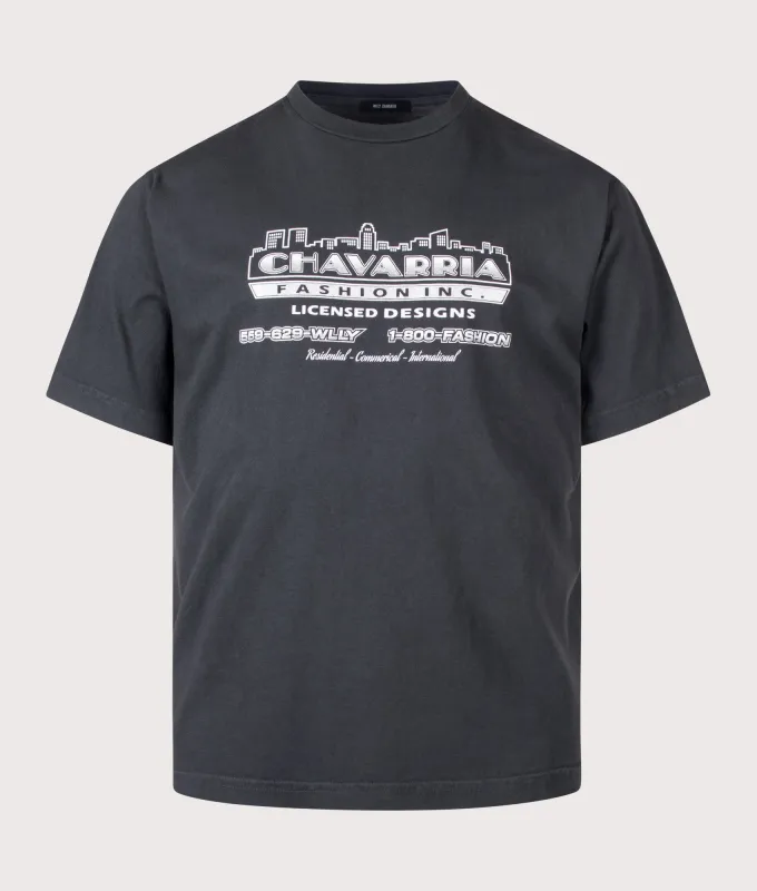 Relaxed Fit Chavarria Licensed Designs Easy T-Shirt made by Willy Chavarria