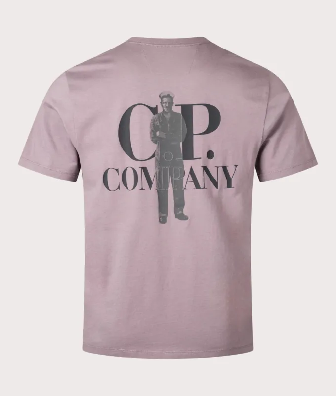 C.P. Logo Jersey 30/1 T-Shirt sold by EQVVS