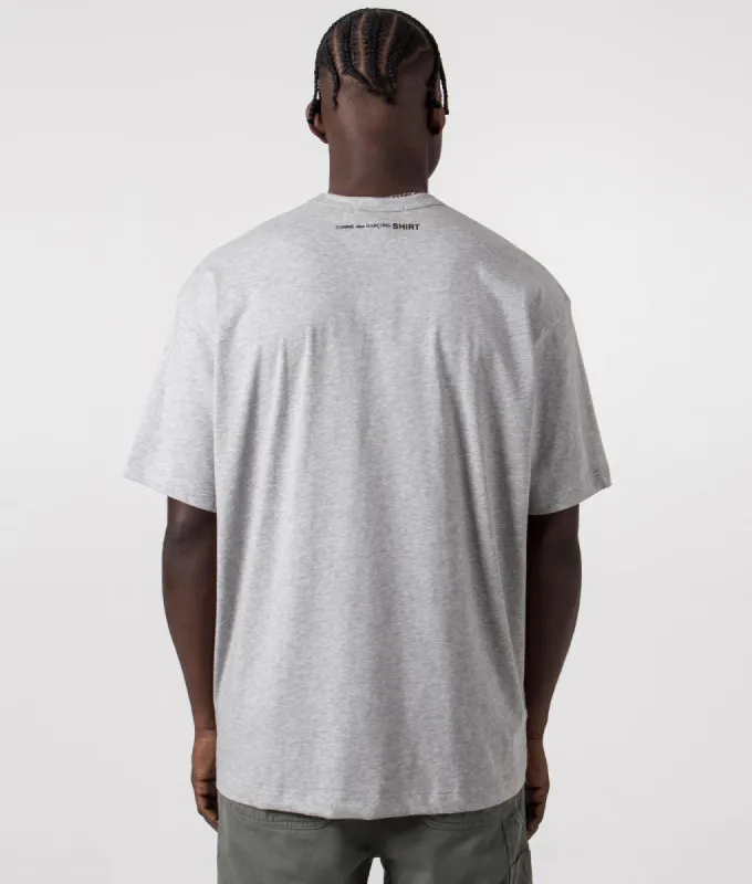Relaxed Fit Script Neck Logo T-Shirt made by Comme des Garcons