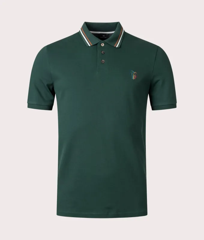 Broad Stripe Zebra Polo Shirt sold by EQVVS