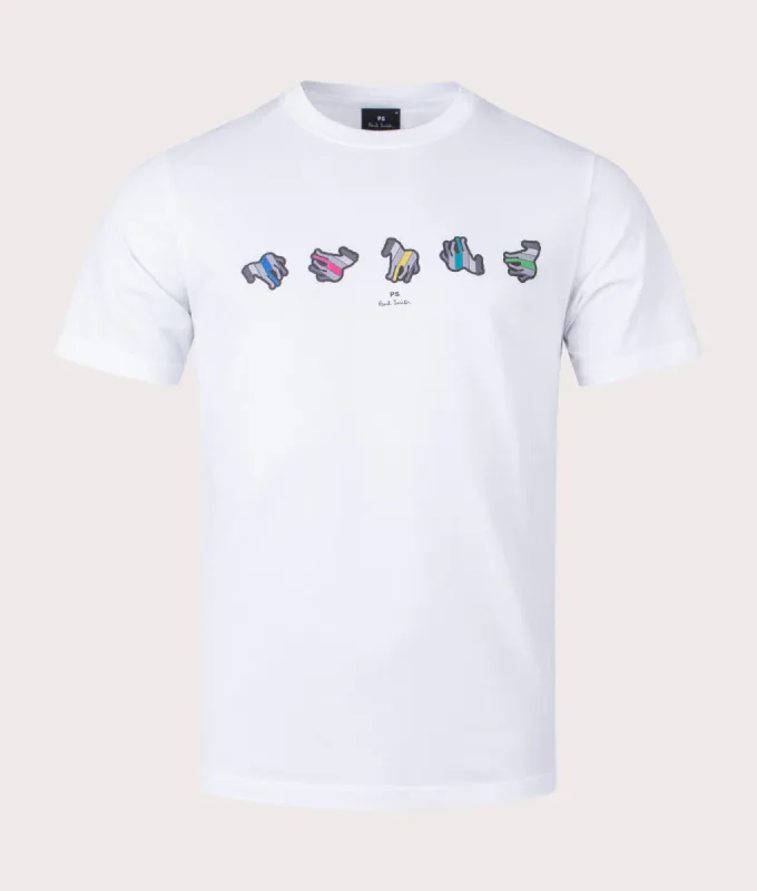 Repeat Zebra T-Shirt made by EQVVS
