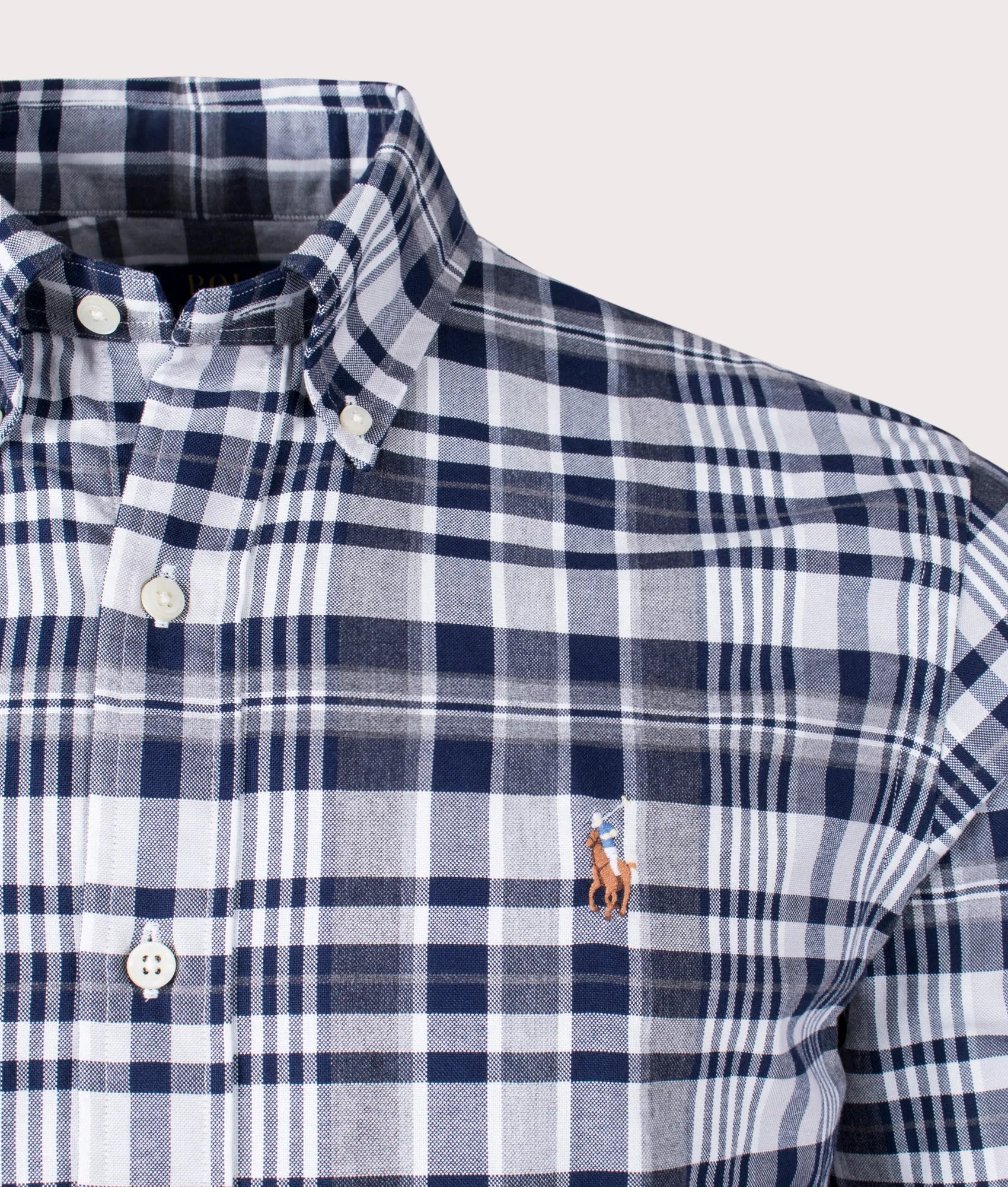 Custom Fit Checkered Oxford Shirt sold by EQVVS product image thumbnail 2