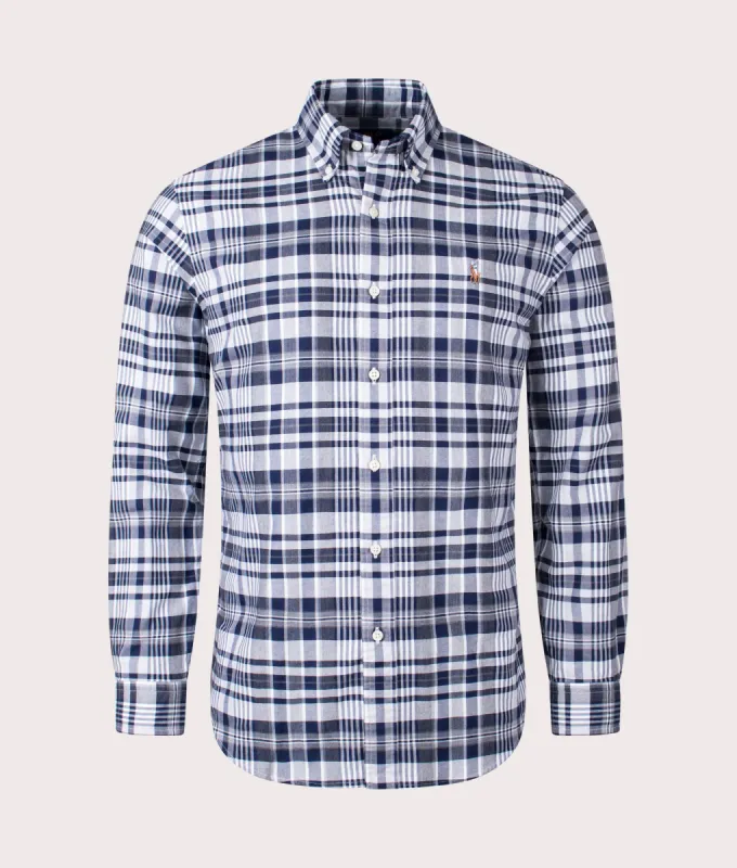 Custom Fit Checkered Oxford Shirt sold by EQVVS