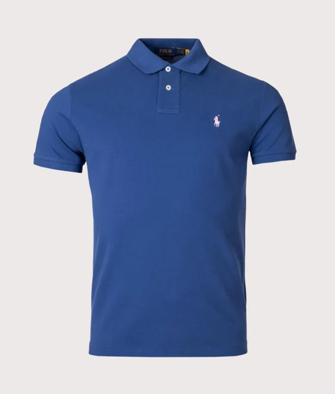 Custom Slim Fit Mesh Polo Shirt sold by EQVVS