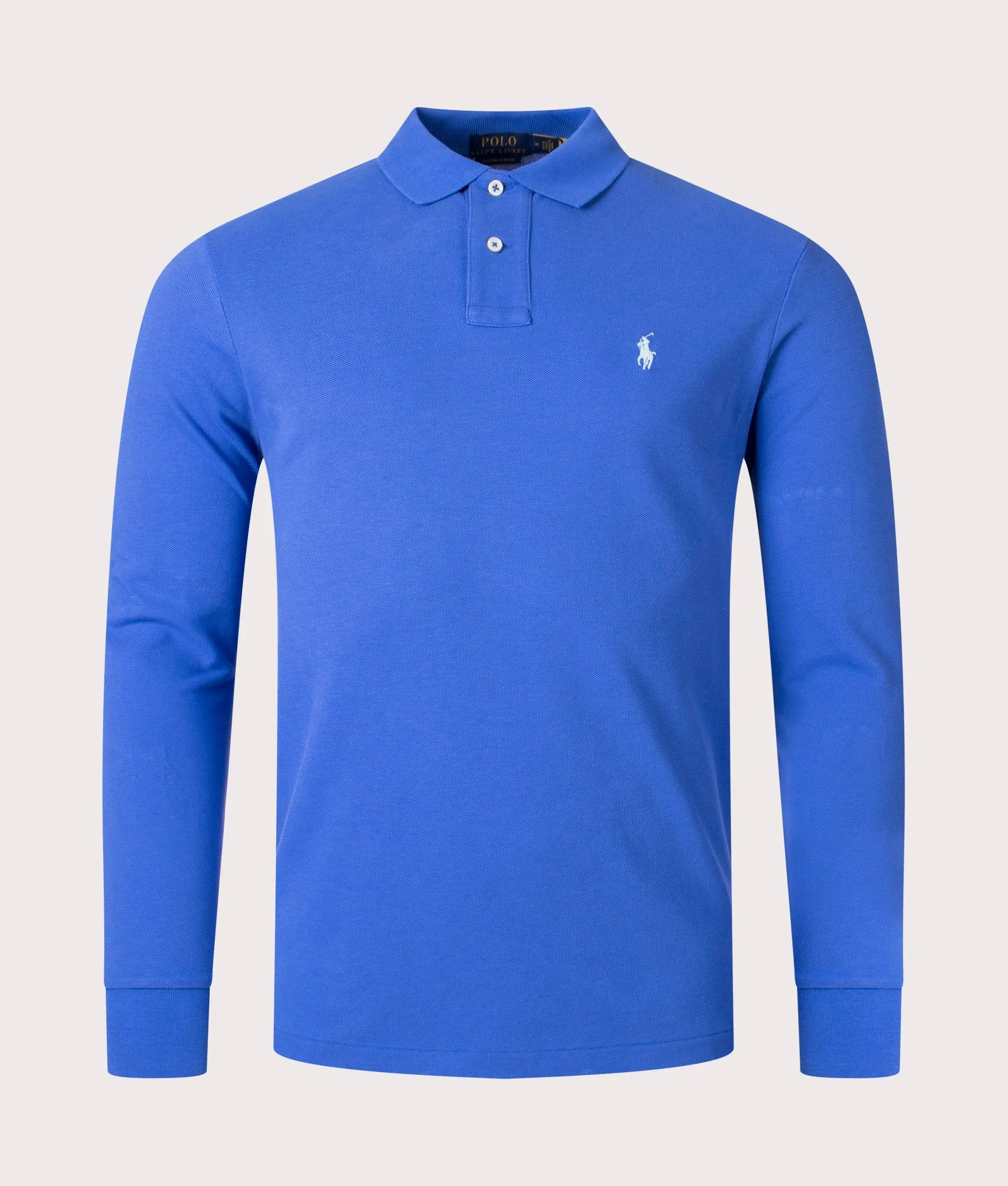 Custom Slim Fit Long Sleeve Polo Shirt sold by EQVVS