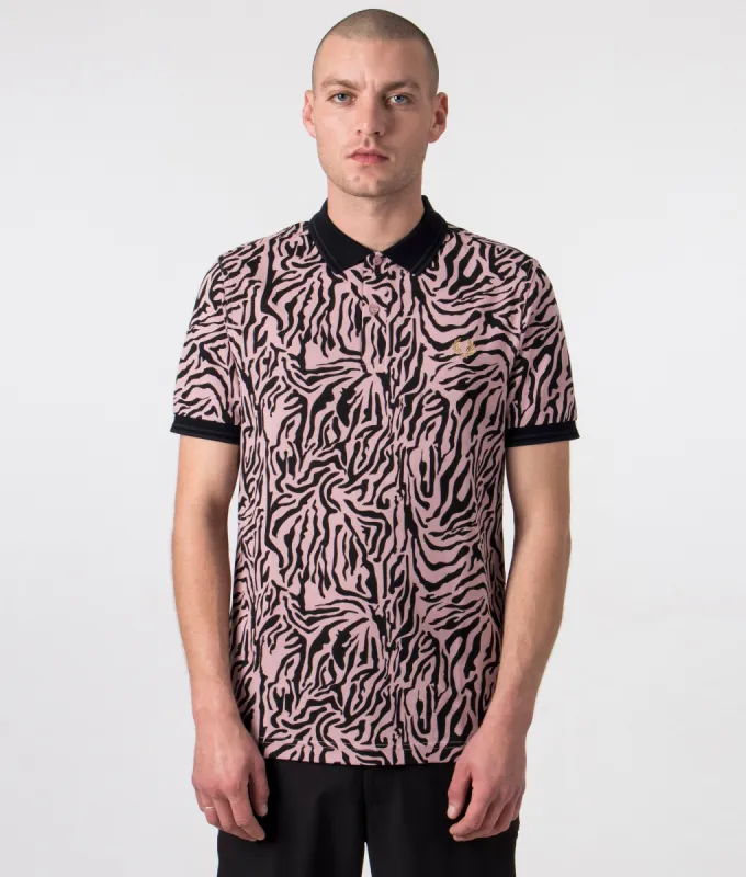 Zebra Print Fred Perry Shirt made by Fred Perry
