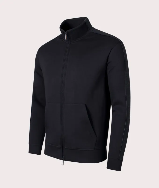 Zip Through Logo Bands Sweatshirt made by Emporio Armani