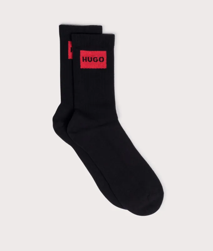 Two Pack of Quarter Length Ribbed Label Socks sold by EQVVS