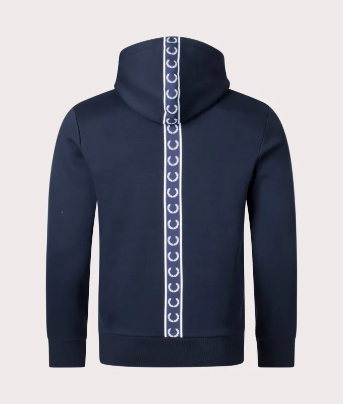 Tape Detail Hoodie made by Fred Perry