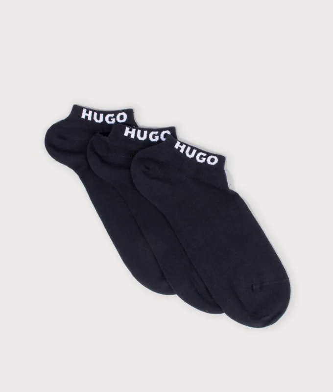 Three Pack of Cuff Logo Ankle Socks sold by EQVVS