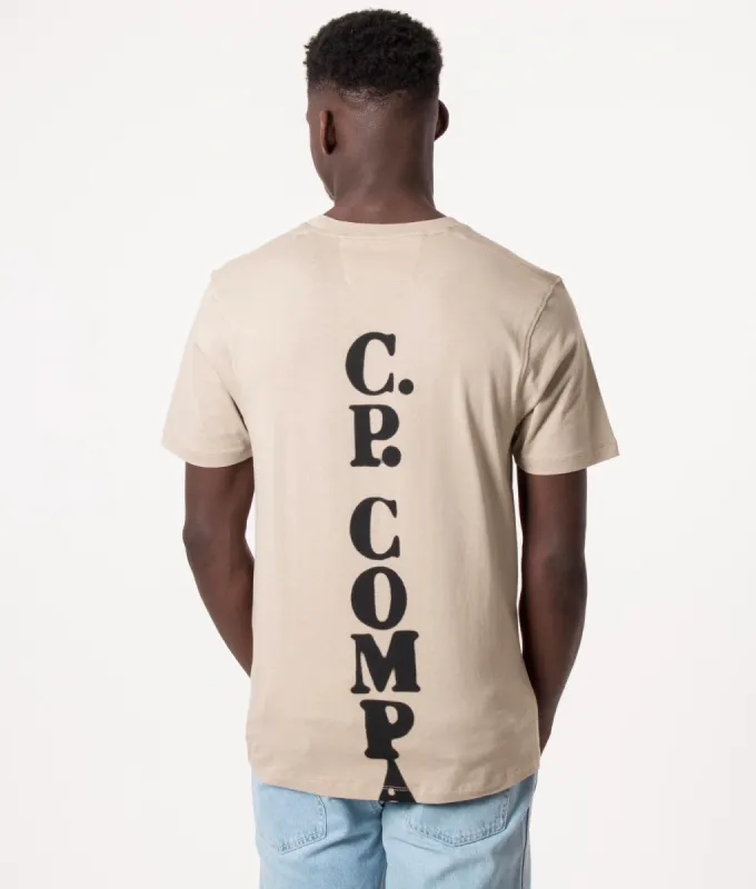 Relaxed Fit 30/1 Vertical Logo T-Shirt sold by EQVVS