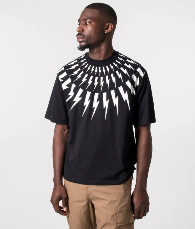 Fair Isle Thunderbolt T-Shirt sold by EQVVS