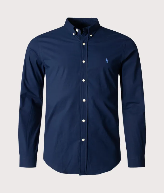 Slim Fit Stretch Poplin Shirt sold by EQVVS