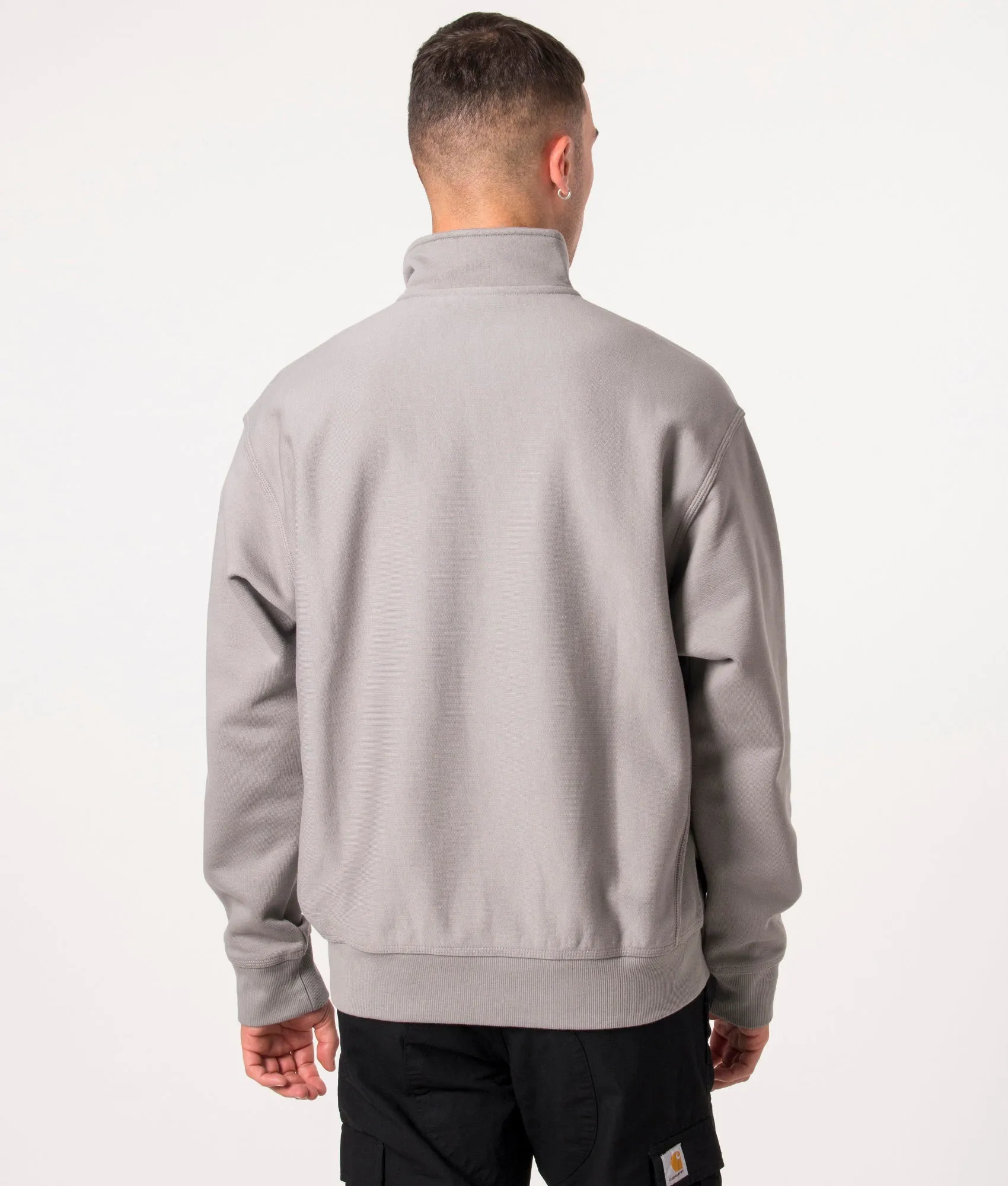 Relaxed Fit Quarter Zip American Script Sweatshirt sold by EQVVS product image thumbnail 3