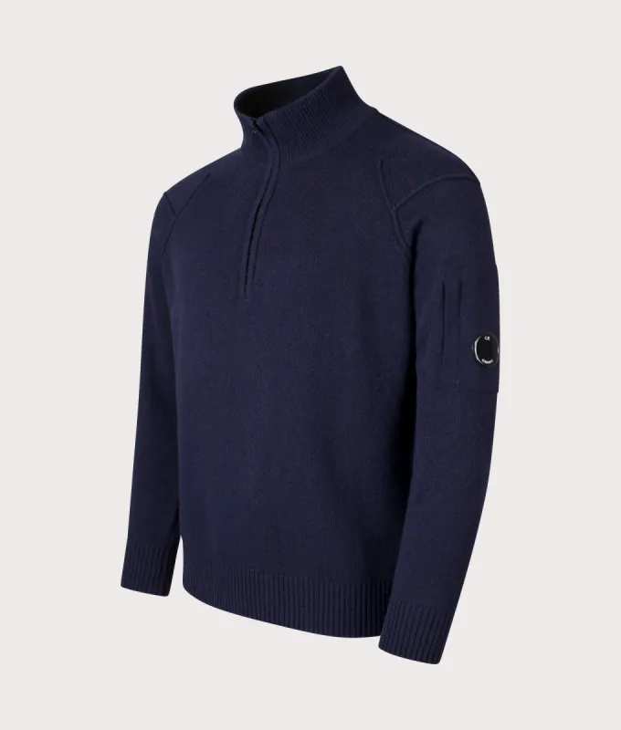 Lambswool Quarter Zip Knitted Jumper sold by EQVVS