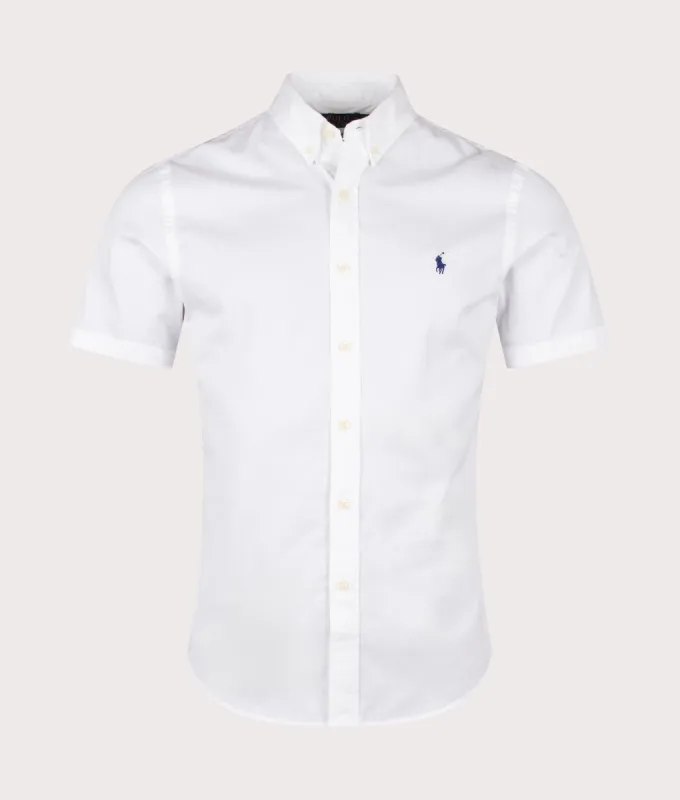 Slim Fit Short Sleeve Twill Sport Shirt sold by EQVVS