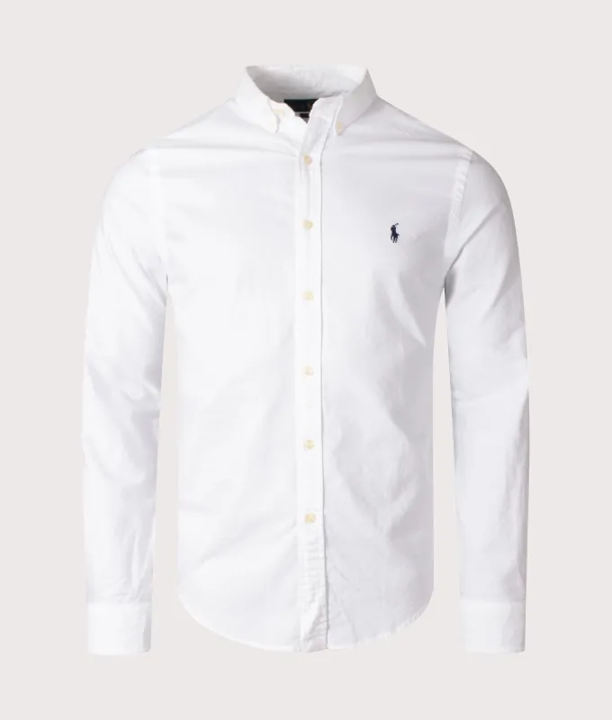 Slim Fit Garment Dyed Oxford Shirt sold by EQVVS