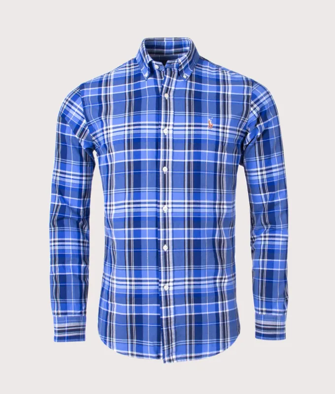 Custom Fit Checkered Oxford Shirt sold by EQVVS