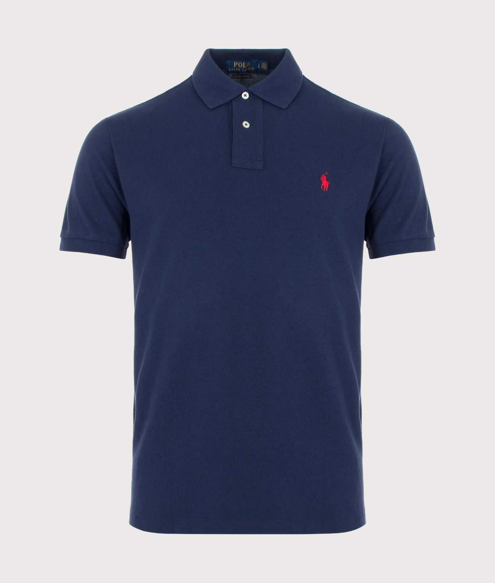 Custom Slim Fit Mesh Polo Shirt sold by EQVVS