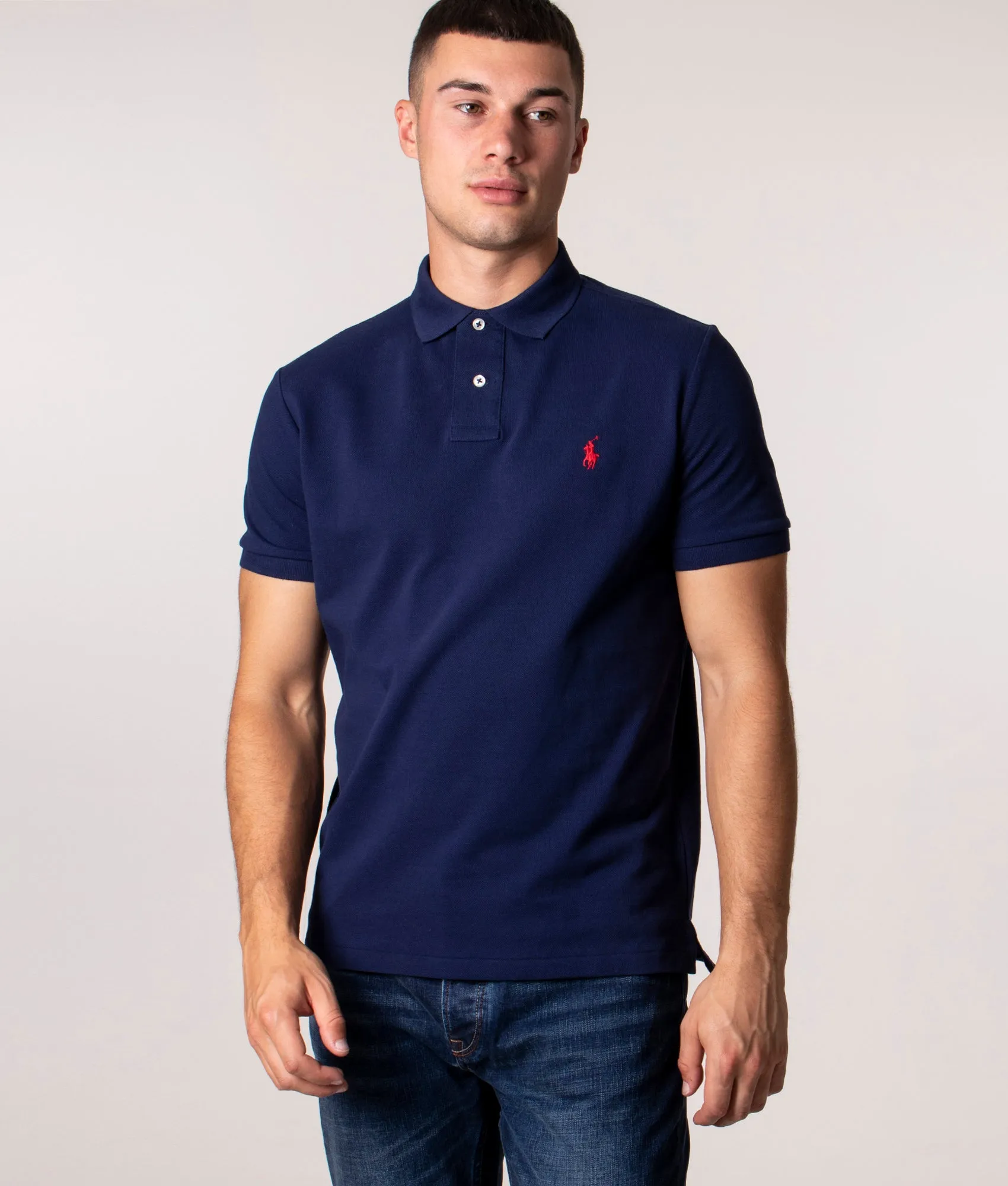 Custom Slim Fit Mesh Polo Shirt sold by EQVVS product image thumbnail 2