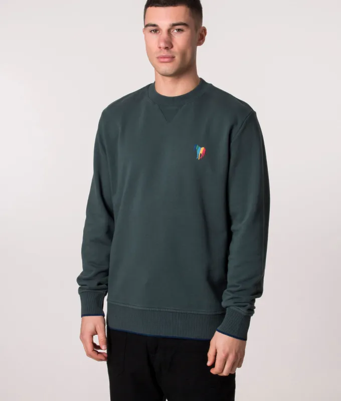 Broad Stripe Zebra Emblem Sweatshirt sold by EQVVS