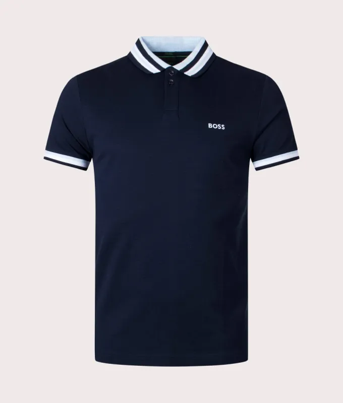 Paddy 2 Ribbed Striped Trims Polo Shirt sold by EQVVS
