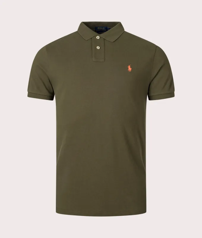 Custom Slim Fit Mesh Polo Shirt sold by EQVVS