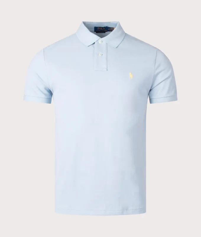 Custom Slim Fit Mesh Polo Shirt sold by EQVVS